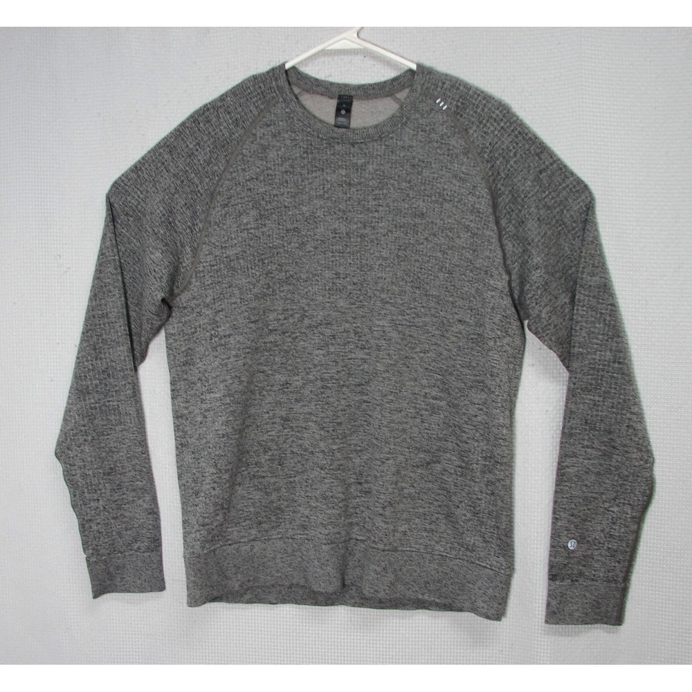 Lululemon Engineered Warmth Long-Sleeve Crew Gray Pullover Base Layer Shirt Sz M